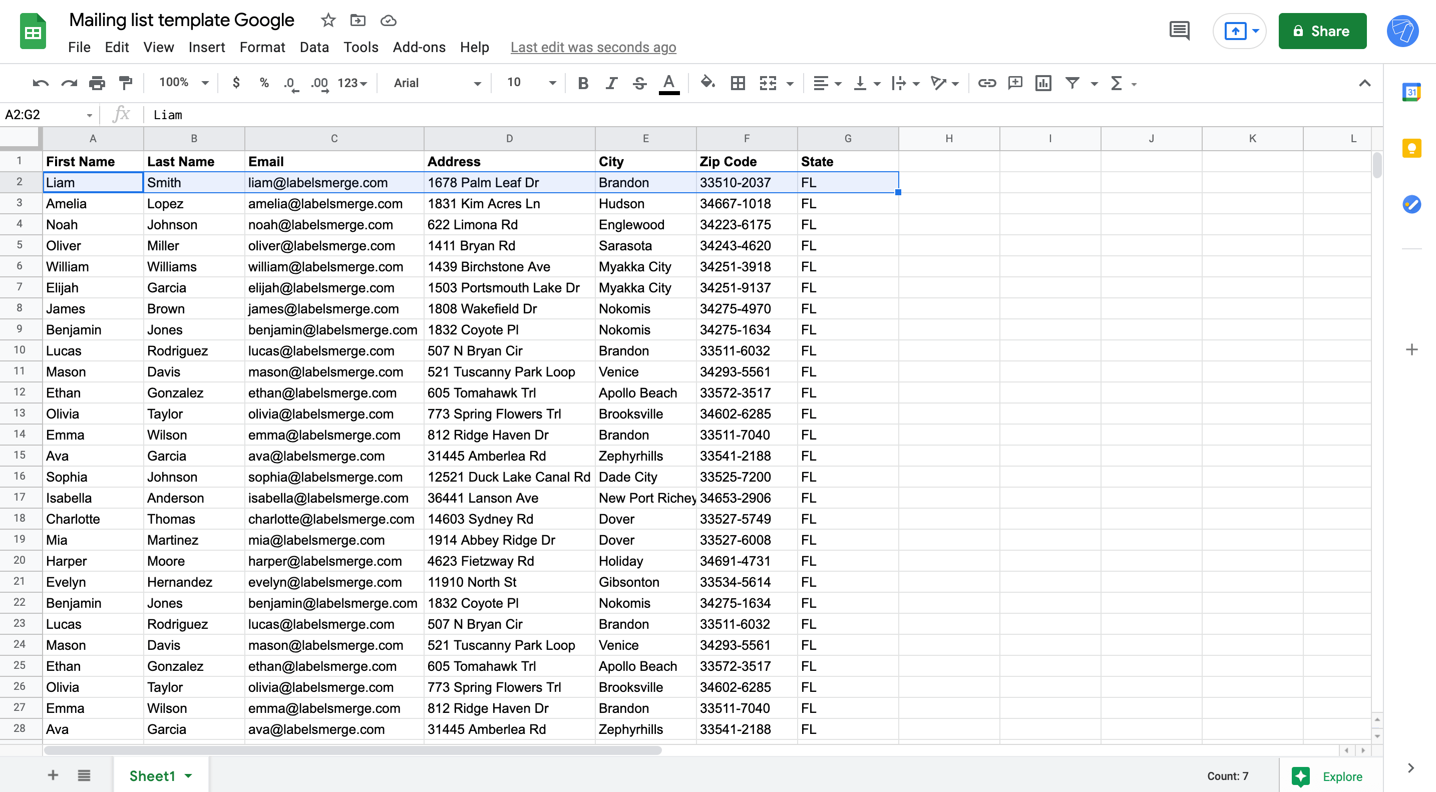 Contact List Google Sheets Template Lead Information Form Lupon gov ph
