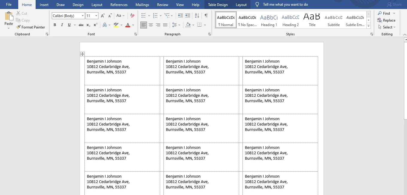 How To Create A Label Template On Word