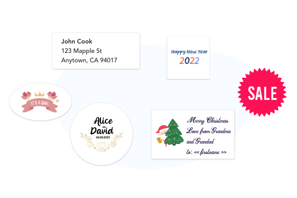 Create labels for special occasions